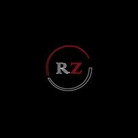 rz creatief modern brieven logo ontwerp sjabloon vector