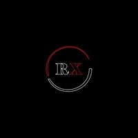 rx creatief modern brieven logo ontwerp sjabloon vector