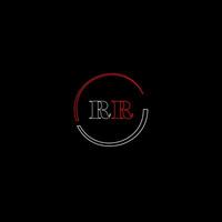 rr creatief modern brieven logo ontwerp sjabloon vector