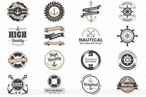 Vintage Retro Vector Logo voor banner