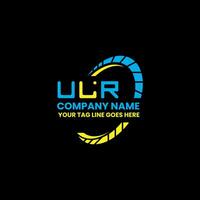 ulr brief logo vector ontwerp, ulr gemakkelijk en modern logo. ulr luxueus alfabet ontwerp