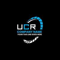 ucr brief logo vector ontwerp, ucr gemakkelijk en modern logo. ucr luxueus alfabet ontwerp