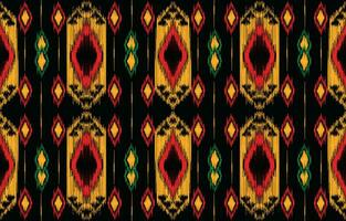 etnisch abstract ikat kunst. aztec ornament afdrukken. meetkundig etnisch patroon naadloos kleur oosters. ontwerp voor achtergrond ,gordijn, tapijt, behang, kleding, inpakken, batik, vector illustratie.