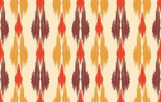 etnisch abstract ikat kunst. aztec ornament afdrukken. meetkundig etnisch patroon naadloos kleur oosters. ontwerp voor achtergrond ,gordijn, tapijt, behang, kleding, inpakken, batik, vector illustratie.