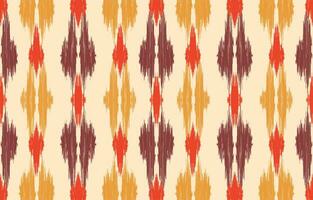 etnisch abstract ikat kunst. aztec ornament afdrukken. meetkundig etnisch patroon naadloos kleur oosters. ontwerp voor achtergrond ,gordijn, tapijt, behang, kleding, inpakken, batik, vector illustratie.