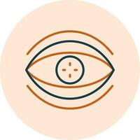 bionisch contact lens vector icoon