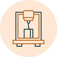 3D-printer vector pictogram