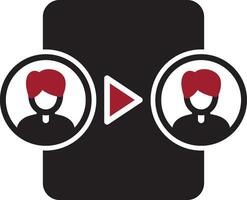 video sharing vector icoon