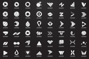 Modern minimaal Vectorembleem voor banner vector