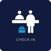 Check in teken icoon vector