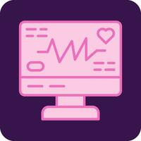 elektrocardiogram vector icoon