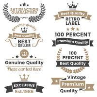 Vintage Retro Vector Logo voor banner