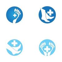 voetverzorging gezondheid pictogram en symbool vector