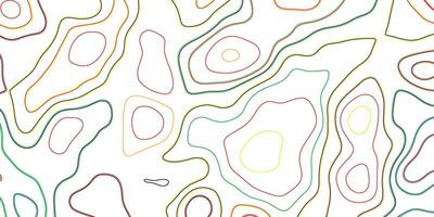 topografisch kaart achtergrond. kleurrijk lijnen. topografie veelkleurig lijnen vector