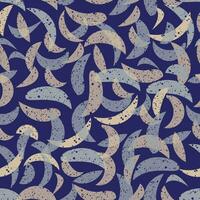 kleurrijk borstel verf blauw naadloos patroon vector