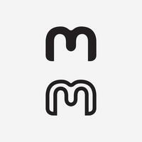 m briefsjabloon logo vector