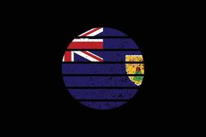 vlag in grunge-stijl van de turks en caicos-eilanden. vector