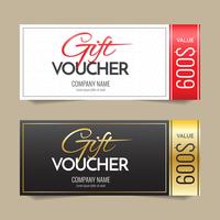 Gift Voucher Vector achtergrond voor banner