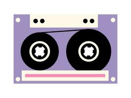 retro audio cassette vector vlak illustratie