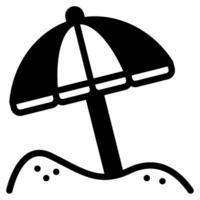 parasol icoon illustratie, voor uiux, web, app, infografisch, enz vector