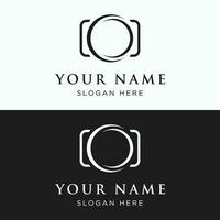 professioneel camera of fotografie lens logo ontwerp. media, studio, bedrijf logo. vector