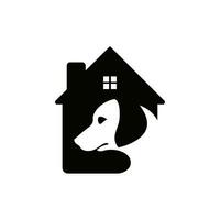 vector hond huis logo sjabloon