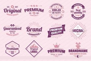 Vintage Retro Vector Logo voor banner