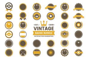 Lint Vintage Vector Logo voor banner