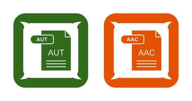 aac en automatisch icoon vector