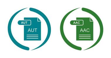 aac en automatisch icoon vector