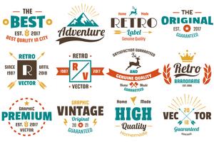 Vintage Retro Vector Logo voor banner