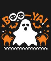 nieuw halloween typografie t-shirt ontwerp vector
