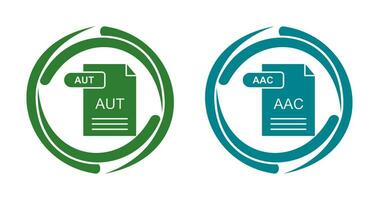 aac en automatisch icoon vector