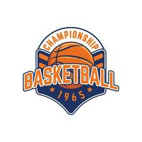 basketbal club logo. basketbal sport club embleem. basketbal team vector