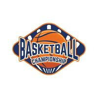 basketbal club logo. basketbal sport club embleem. basketbal team vector