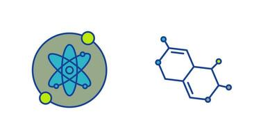 proton en molecuul icoon vector