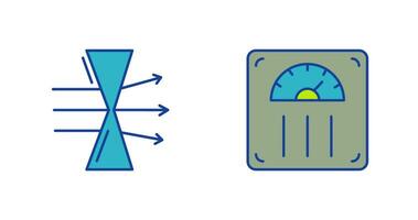 spreiding en gewicht schaal icoon vector