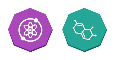 proton en molecuul icoon vector