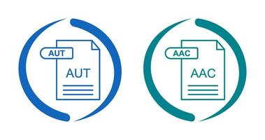 aac en automatisch icoon vector