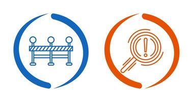 wegversperring en probleem icoon vector