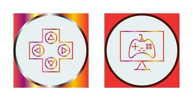 gaming controle en online spellen icoon vector