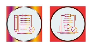 controleren aantekeningen en sturen icoon vector