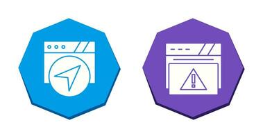 navigatie en alarm icoon vector