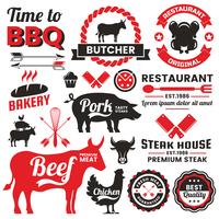 Restaurant Retro Vector Logo voor banner