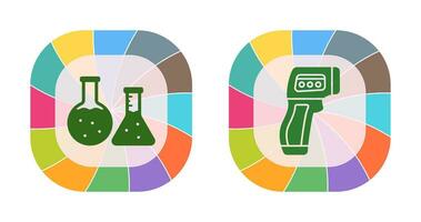 fles en indicator icoon vector