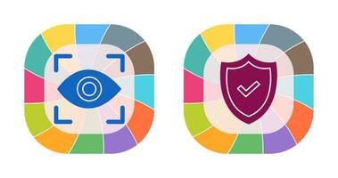 oog scannen en veiligheid icoon vector