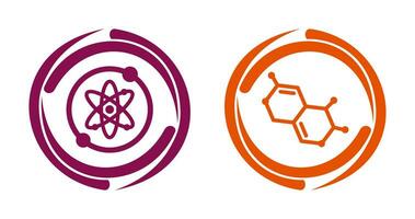 proton en molecuul icoon vector