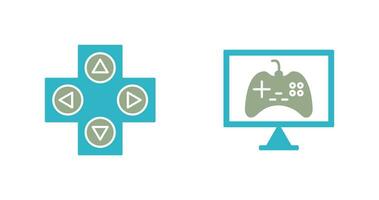 gaming controle en online spellen icoon vector