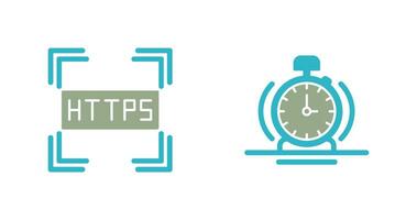 https en alarm icoon vector