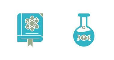 wetenschap en dna icoon vector